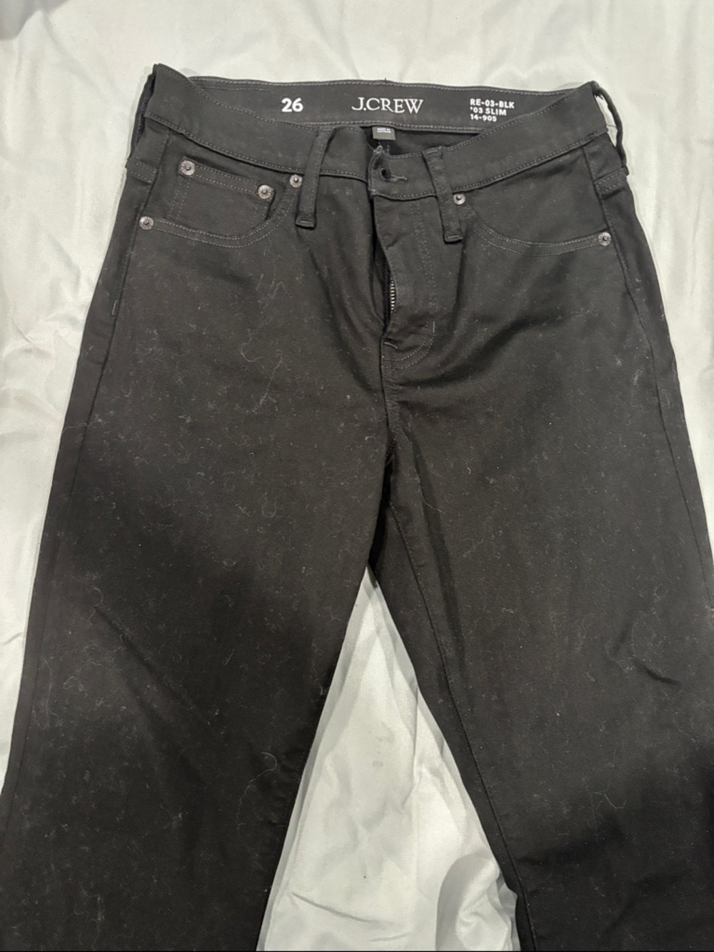 J. Crew woman’s Black Slim Straight Jeans